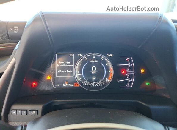 58ADZ1B17LU079235 2020 LEXUS ES White Vista del cuadro de instrumentos