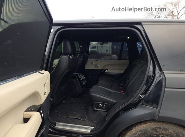 SALGS3EF1GA274604 2016 LAND ROVER RANGE ROVER Черный Вид салона спереди