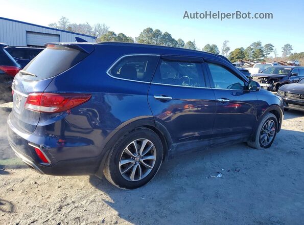 KM8SN4HF4HU197684 2017 HYUNDAI SANTA Blue Delantero derecho
