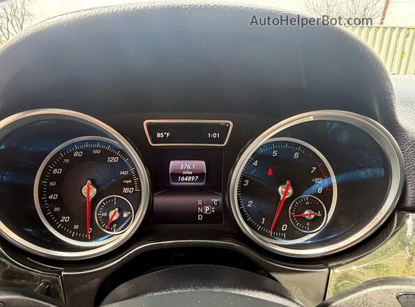 4JGDA5JBXJB028725 2018 MERCEDES-BENZ GLE Black Widok zestawu wskaźników