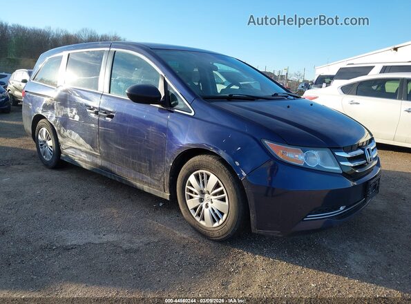 5FNRL5H24HB017088 2017 HONDA ODYSSEY Синий Передняя правая четверть