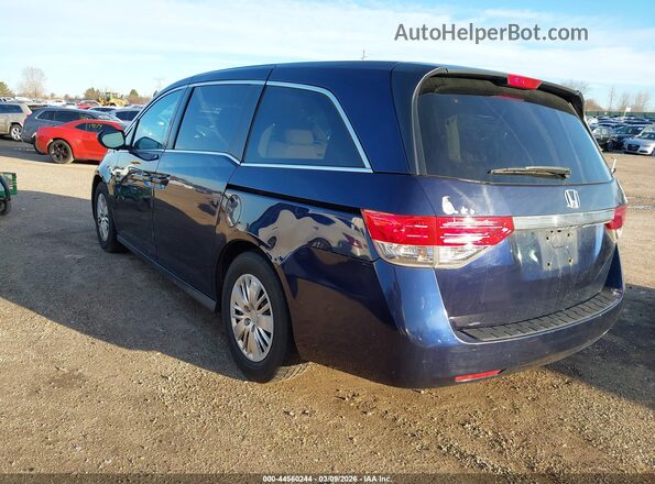 5FNRL5H24HB017088 2017 HONDA ODYSSEY Синий Задняя левая четверть