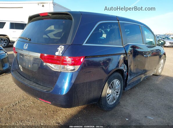 5FNRL5H24HB017088 2017 HONDA ODYSSEY Синий Задняя правая четверть