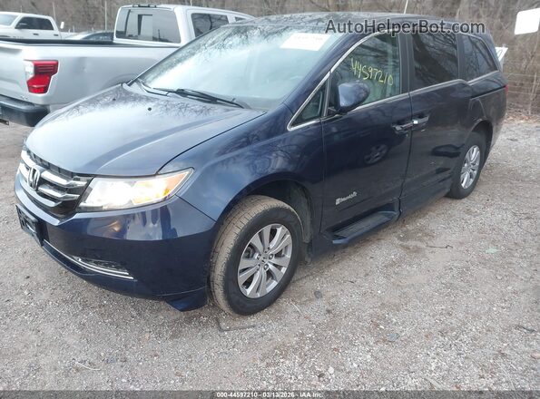 5FNRL5H62HB020798 2017 HONDA ODYSSEY Blue Передня ліва чверть