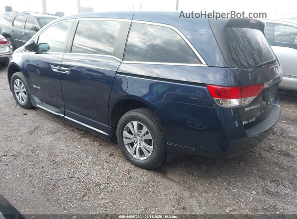 5FNRL5H62HB020798 2017 HONDA ODYSSEY Blue Задня ліва чверть