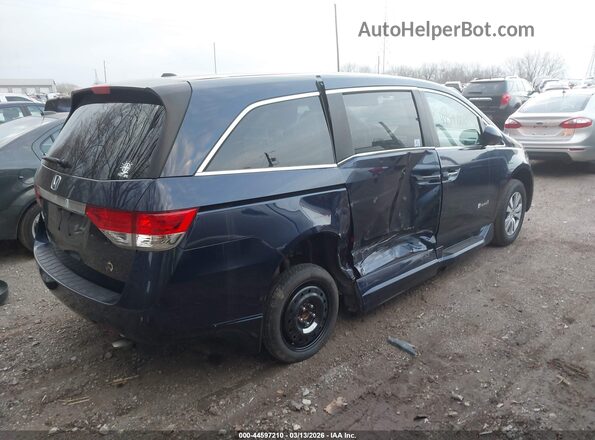5FNRL5H62HB020798 2017 HONDA ODYSSEY Blue Задня права чверть