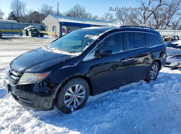 5FNRL5H64HB019331 2017 HONDA ODYSSEY Черный Передняя левая четверть