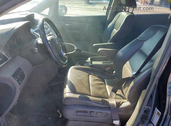 5FNRL5H64HB019331 2017 HONDA ODYSSEY Черный Вид салона спереди
