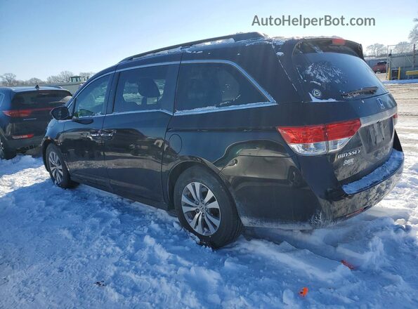 5FNRL5H64HB019331 2017 HONDA ODYSSEY Черный Задняя левая четверть