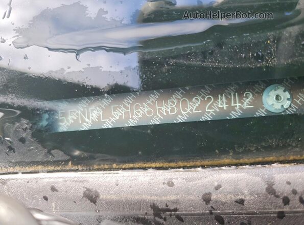 5FNRL5H66HB022442 2017 HONDA ODYSSEY Серебряный Вид наклейки с VIN-кодом