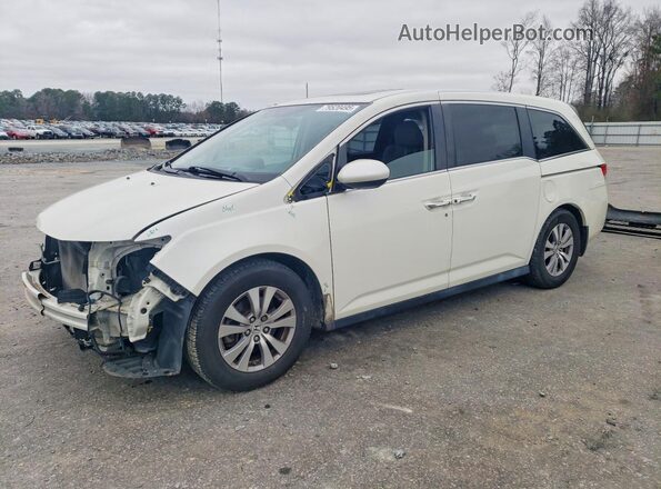 5FNRL5H67HB013393 2017 HONDA ODYSSEY Белый Передняя левая четверть