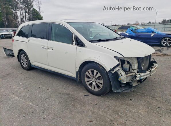 5FNRL5H67HB013393 2017 HONDA ODYSSEY Белый Передняя правая четверть