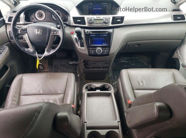 5FNRL5H67HB013393 2017 HONDA ODYSSEY Белый Вид панели приборов