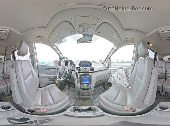 5FNRL5H67HB013393 2017 HONDA ODYSSEY Белый Панорамный вид салона 360°