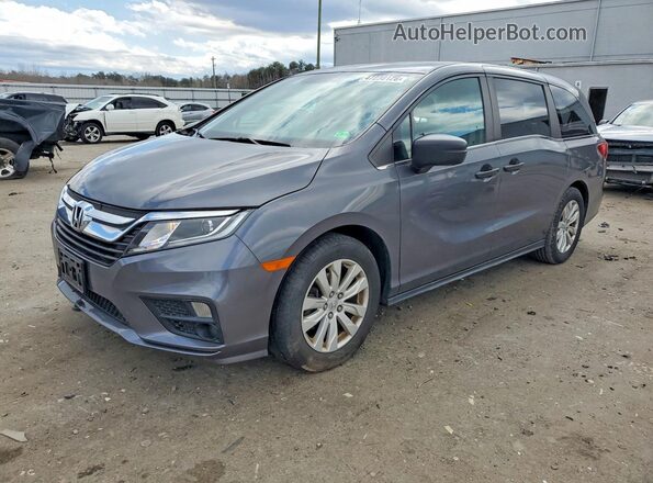 5FNRL6H20JB034787 2018 HONDA ODYSSEY Gray წინა მარცხენა ხედი სამი მეოთხედიდან