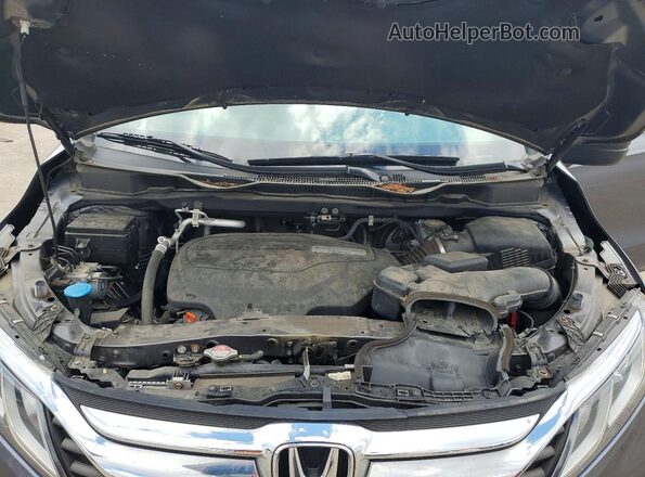 5FNRL6H20JB034787 2018 HONDA ODYSSEY Gray ძრავის განყოფილების ხედი