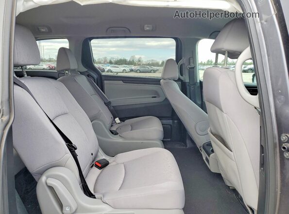 5FNRL6H20JB034787 2018 HONDA ODYSSEY Gray უკანა სალონის ხედი