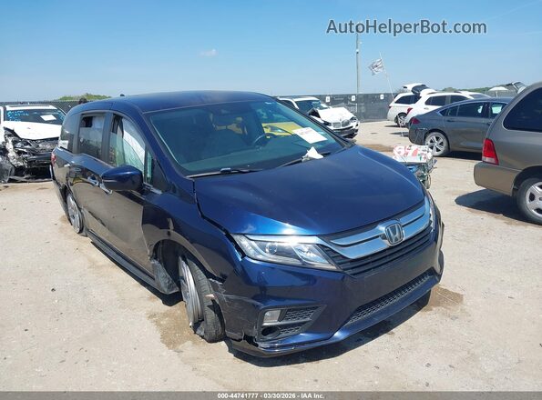 5FNRL6H50JB083658 2018 HONDA ODYSSEY Dark Blue Передняя правая четверть