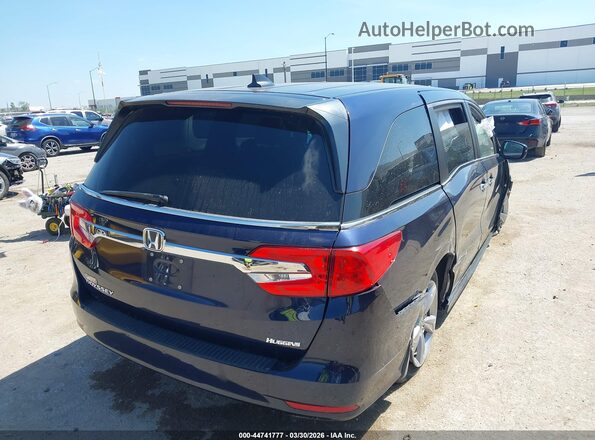 5FNRL6H50JB083658 2018 HONDA ODYSSEY Dark Blue Задняя правая четверть