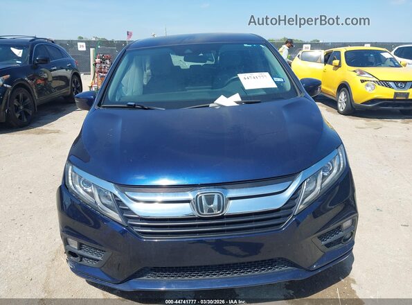 5FNRL6H50JB083658 2018 HONDA ODYSSEY Dark Blue Вид щитка приборов