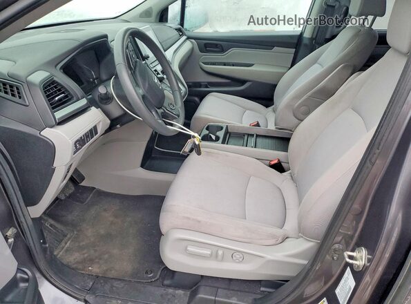 5FNRL6H51KB061475 2019 HONDA ODYSSEY Charcoal Front interior view