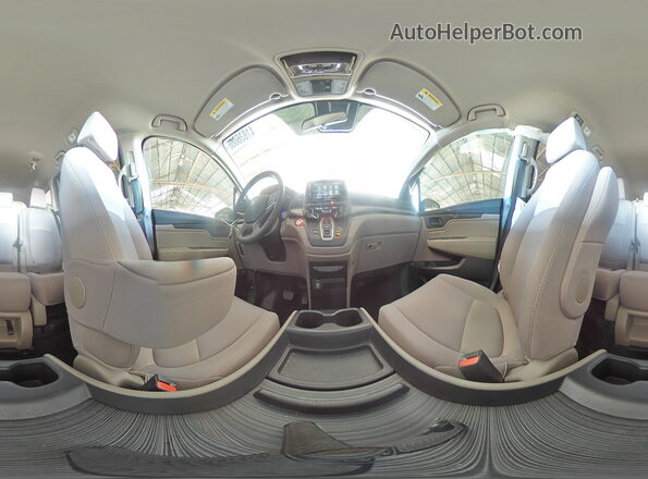 5FNRL6H54KB041009 2019 HONDA ODYSSEY Красный Панорамный вид салона 360°