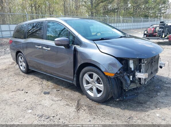 5FNRL6H54KB078805 2019 HONDA ODYSSEY Gray Delantero derecho