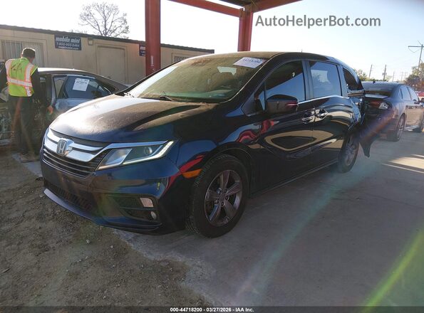 5FNRL6H54KB104707 2019 HONDA ODYSSEY Синий Передняя левая четверть