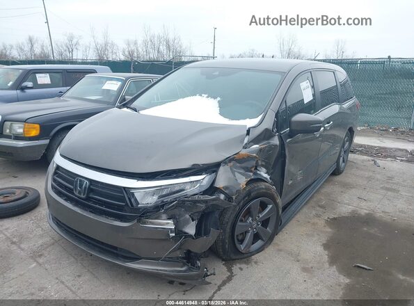 5FNRL6H54MB043717 2021 HONDA ODYSSEY Серый Передняя левая четверть