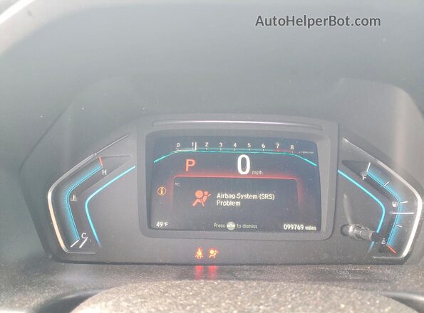 5FNRL6H57KB067152 2019 HONDA ODYSSEY Серый Вид щитка приборов