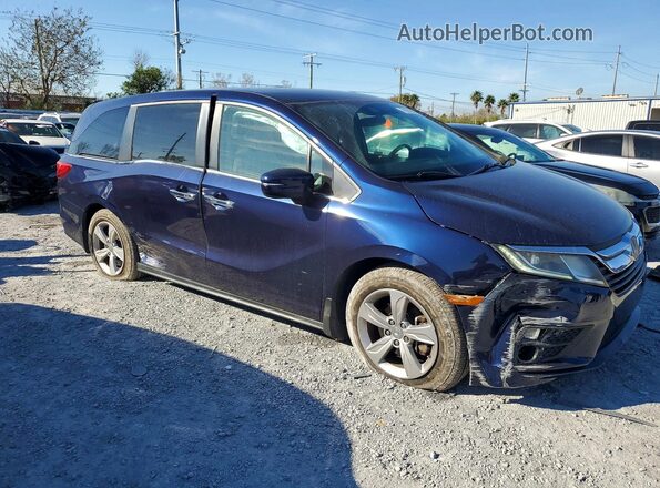 5FNRL6H58KB102569 2019 HONDA ODYSSEY Blue Delantero derecho