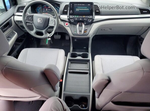 5FNRL6H58KB102569 2019 HONDA ODYSSEY Blue Vista del salpicadero