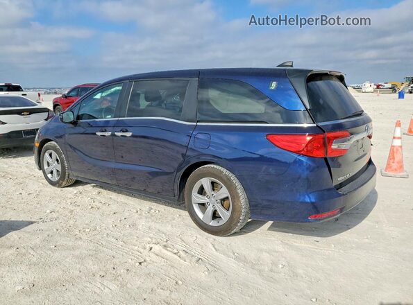 5FNRL6H59KB086365 2019 HONDA ODYSSEY Blue Trasero izquierdo