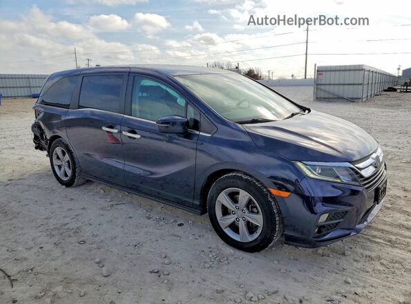 5FNRL6H59KB086365 2019 HONDA ODYSSEY Blue Delantero derecho