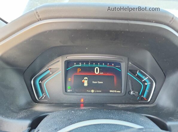 5FNRL6H5XKB058137 2019 HONDA ODYSSEY Black Vista del cuadro de instrumentos