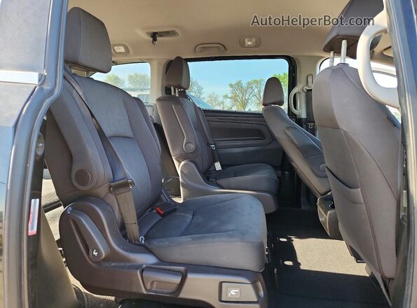 5FNRL6H5XKB058137 2019 HONDA ODYSSEY Black Vista interior trasera