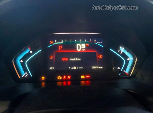 5FNRL6H64RB011981 2024 HONDA ODYSSEY Gray Вид щитка приладів