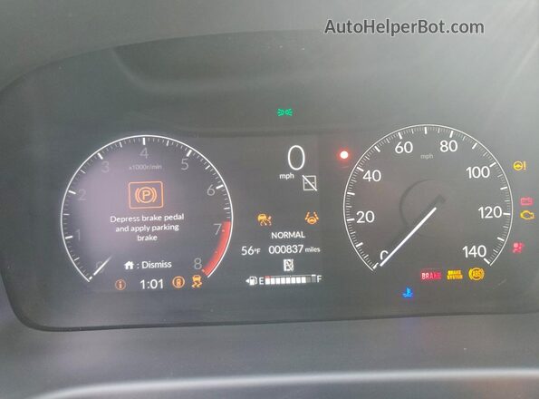 5FNRL6H65TB020566 2026 HONDA ODYSSEY Серебряный Вид щитка приборов