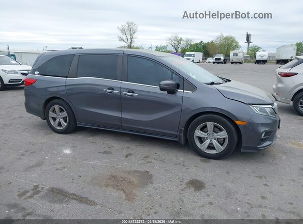 5FNRL6H70KB105922 2019 HONDA ODYSSEY Gray უკანა სალონის ხედი