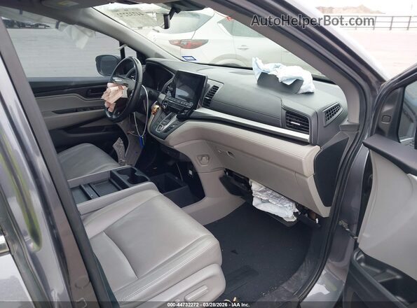 5FNRL6H70KB105922 2019 HONDA ODYSSEY Gray წინა სალონის ხედი