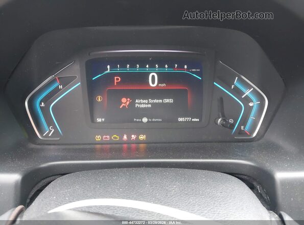 5FNRL6H70KB105922 2019 HONDA ODYSSEY Gray უკანა სავარძლების ხედი