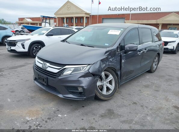 5FNRL6H70KB105922 2019 HONDA ODYSSEY Gray წინა მარცხენა ხედი სამი მეოთხედიდან