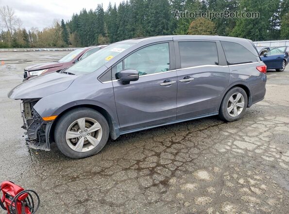 5FNRL6H70KB132389 2019 HONDA ODYSSEY Gray Vista tres cuartos delantera izquierda