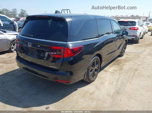 5FNRL6H71RB059737 2024 HONDA ODYSSEY Черный Задняя правая четверть
