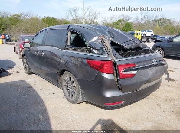 5FNRL6H72MB025587 2021 HONDA ODYSSEY Gray Rear left