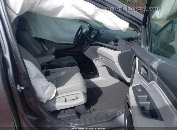 5FNRL6H73JB051479 2018 HONDA ODYSSEY Черный Вид салона спереди