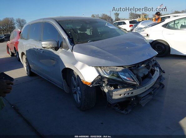5FNRL6H74JB098052 2018 HONDA ODYSSEY Silver Delantero derecho