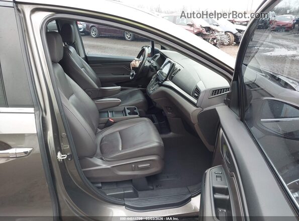 5FNRL6H74KB003359 2019 HONDA ODYSSEY Коричневый Вид салона спереди