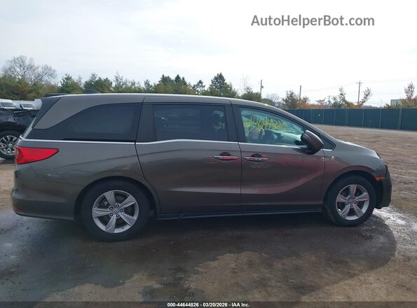 5FNRL6H74KB110542 2019 HONDA ODYSSEY Gray Widok wnętrza z tyłu
