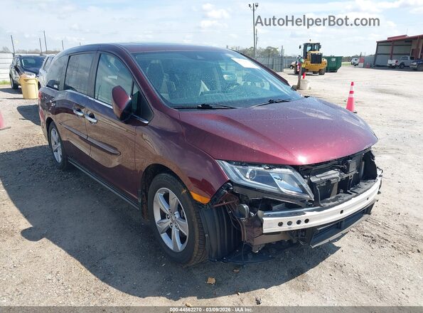 5FNRL6H75KB011650 2019 HONDA ODYSSEY Maroon Delantero derecho